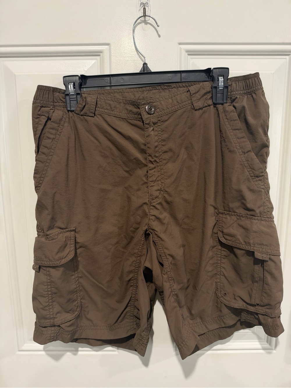 Men's Brown Packable Hiking Cargo Shorts